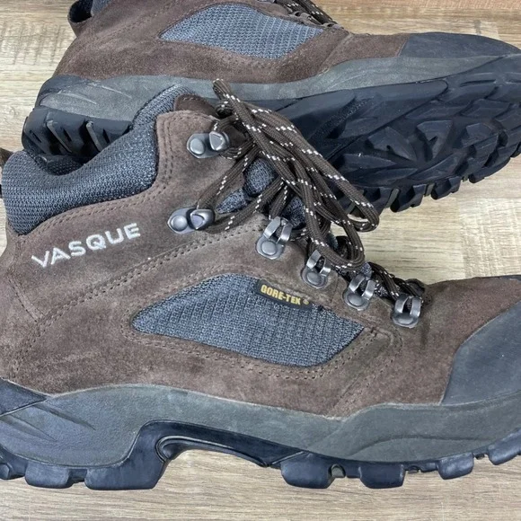 Vasque GTX Gore-Tex Ranger Waterproof Hiking Boots Brown Mens 9.5 Outdoor Medium
